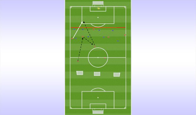 Football/Soccer Session Plan Drill (Colour): Spelövning