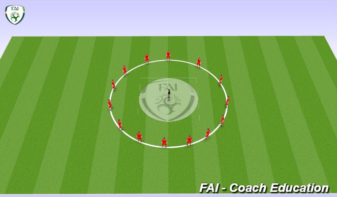 Football/Soccer Session Plan Drill (Colour): Cool Down