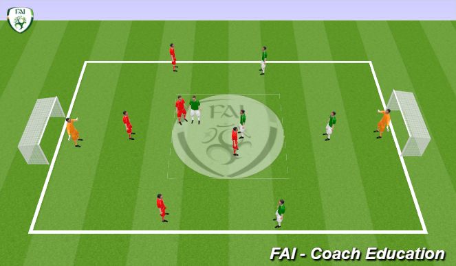 Football/Soccer Session Plan Drill (Colour): Match