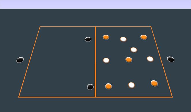 Football/Soccer Session Plan Drill (Colour): Transition Possession
