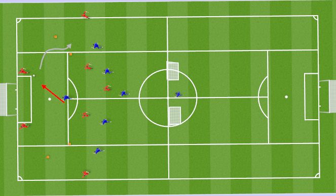 Football/Soccer Session Plan Drill (Colour): Screen 1