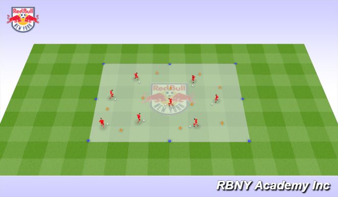 Football/Soccer Session Plan Drill (Colour): Intro