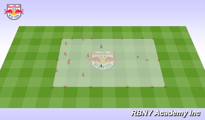 Football/Soccer Session Plan Drill (Colour): Main activity 1