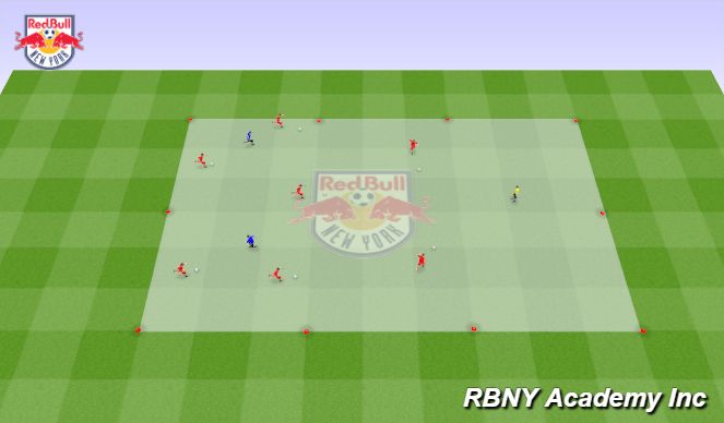 Football/Soccer Session Plan Drill (Colour): Main activity 2