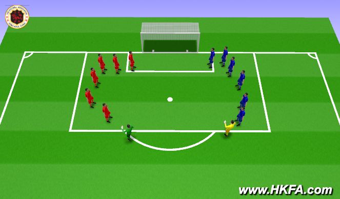 Football/Soccer Session Plan Drill (Colour): Cold down