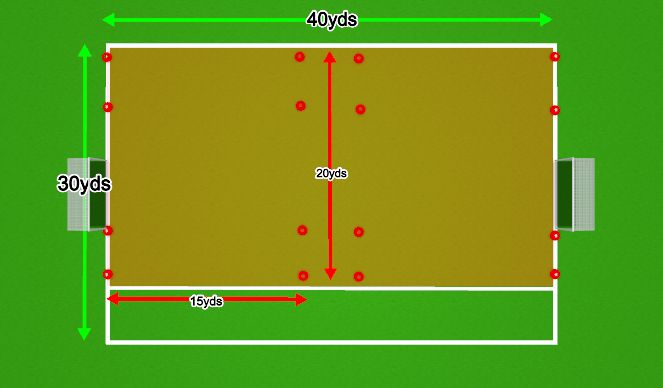 Football/Soccer Session Plan Drill (Colour): Field Layout
