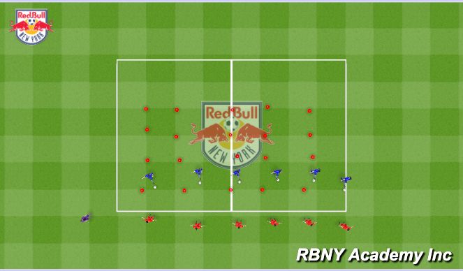 Football/Soccer Session Plan Drill (Colour): Intro