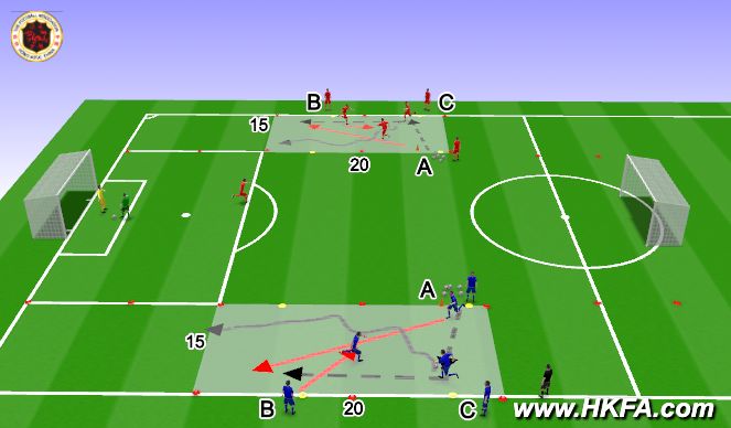 Football/Soccer Session Plan Drill (Colour): T