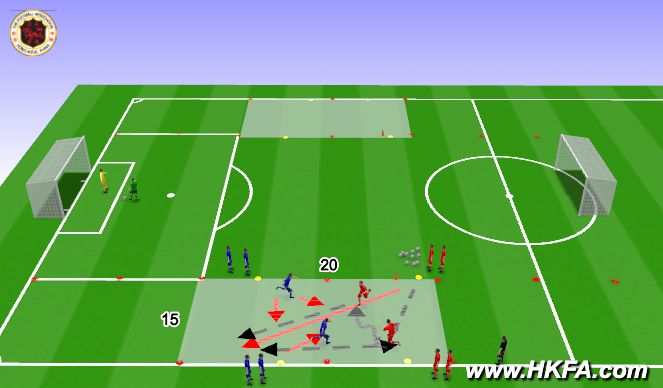 Football/Soccer Session Plan Drill (Colour): S1