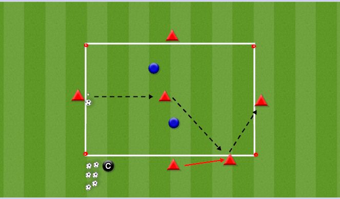 Football/Soccer Session Plan Drill (Colour): 5v2 Rondo
