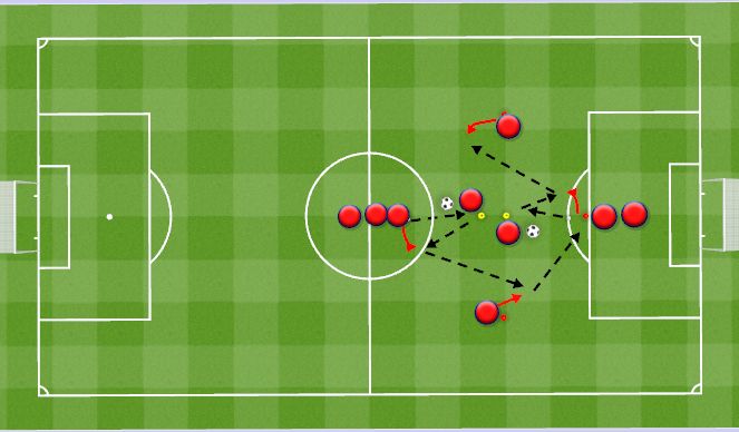 Football/Soccer Session Plan Drill (Colour): Detailed Dimond Passing