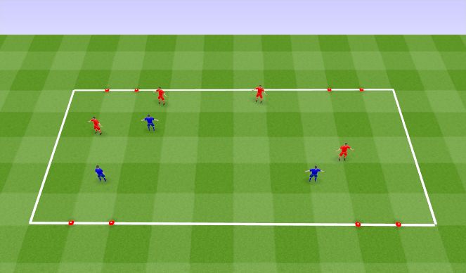 Football/Soccer Session Plan Drill (Colour): SSG