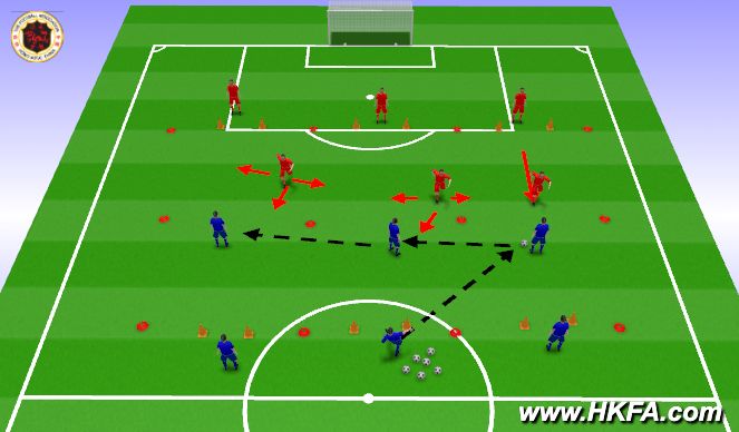 Football/Soccer Session Plan Drill (Colour): S2