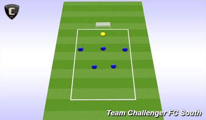 Football/Soccer Session Plan Drill (Colour): 3-2