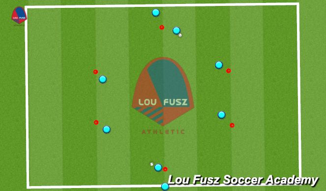 Football/Soccer Session Plan Drill (Colour): Activation - Up/Back/Through