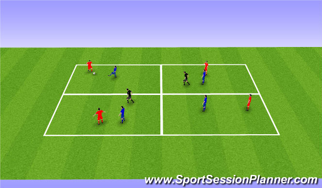 Football/Soccer Session Plan Drill (Colour): Set-Up