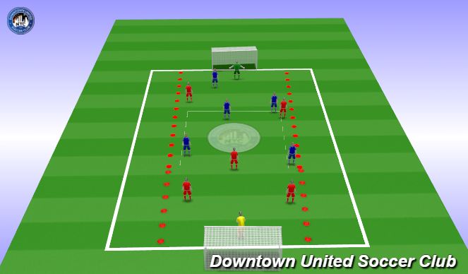 Football/Soccer Session Plan Drill (Colour): PSAM: Get Open & Create Space