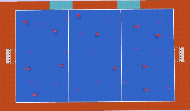 Futsal Session Plan Drill (Colour): Into Space