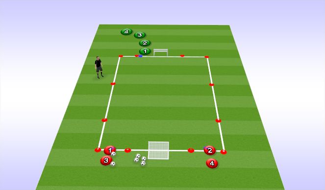 Football/Soccer Session Plan Drill (Colour): Animation 1