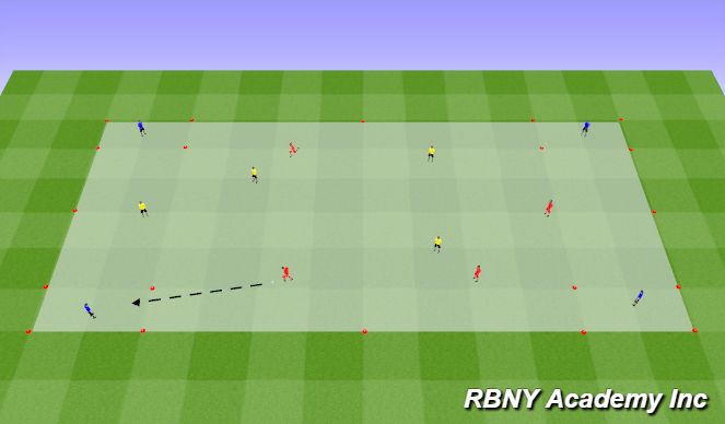 Football/Soccer Session Plan Drill (Colour): Progressions