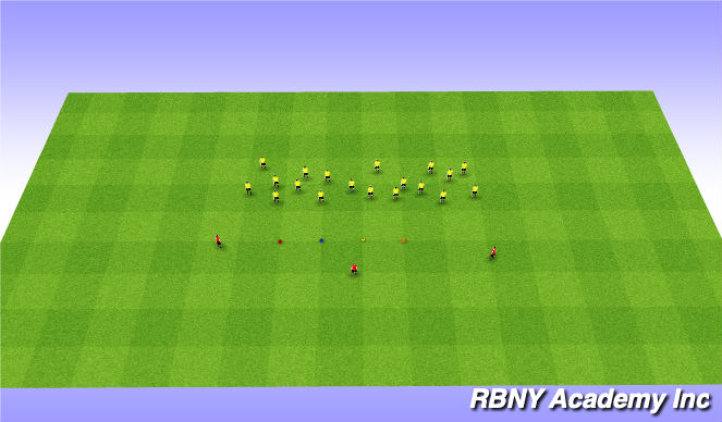 Football/Soccer Session Plan Drill (Colour): Red Bull Quiz