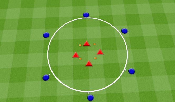 Football/Soccer Session Plan Drill (Colour): S6: Group play