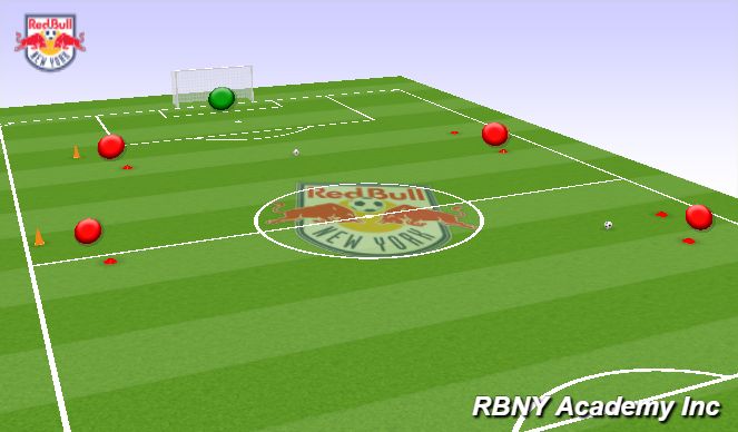 Football/Soccer Session Plan Drill (Colour): Pass & Follow