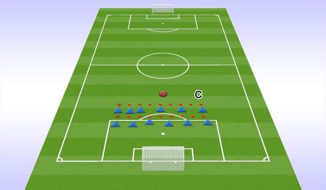 Football/Soccer Session Plan Drill (Colour): Warm-Up