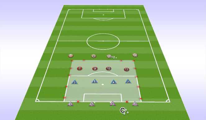 Football/Soccer Session Plan Drill (Colour): Activity 1