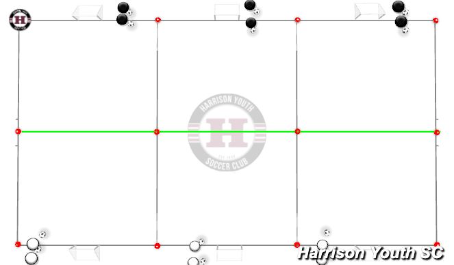 Football/Soccer Session Plan Drill (Colour): Animation 2