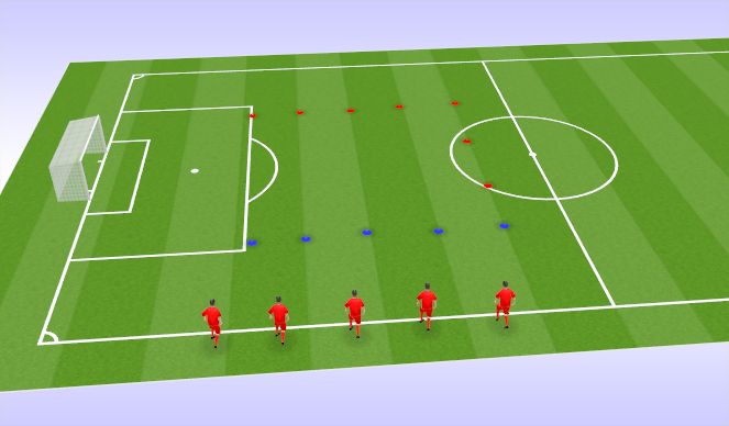 Football/Soccer Session Plan Drill (Colour): Speed & Fun