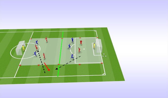 Football/Soccer Session Plan Drill (Colour): Game Related