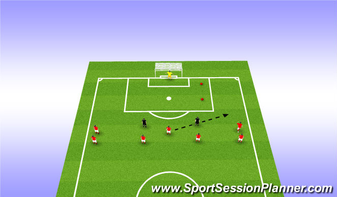 Football/Soccer Session Plan Drill (Colour): defenders