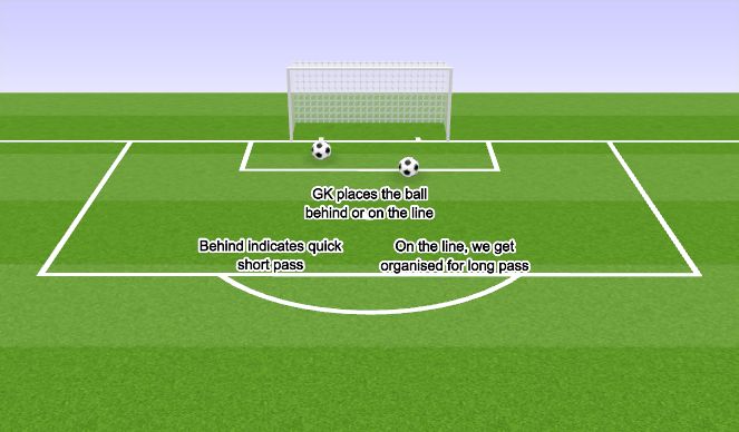Football/Soccer Session Plan Drill (Colour): GK Set Up