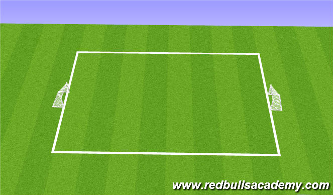 Football/Soccer Session Plan Drill (Colour): 6v6 game.