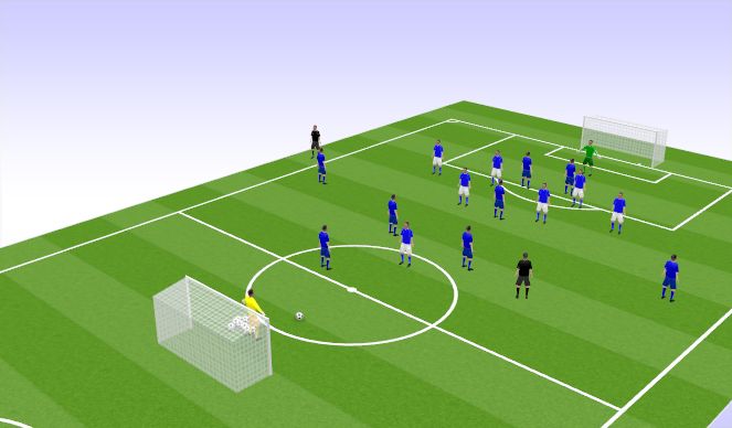 Football/Soccer Session Plan Drill (Colour): SSG