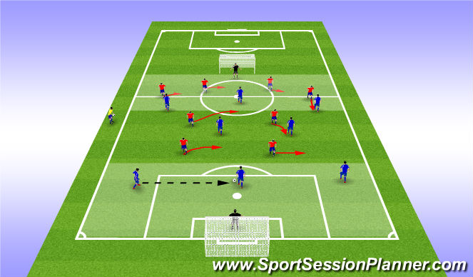 Football/Soccer Session Plan Drill (Colour): ESSG