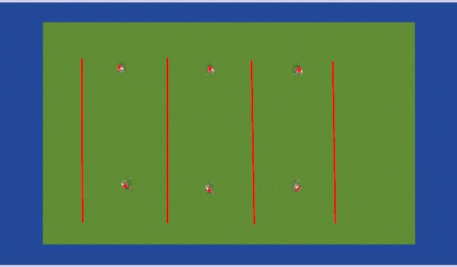 Hockey Session Plan Drill (Colour): Queen of the court (20 mins)