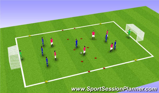 Football/Soccer Session Plan Drill (Colour): Game