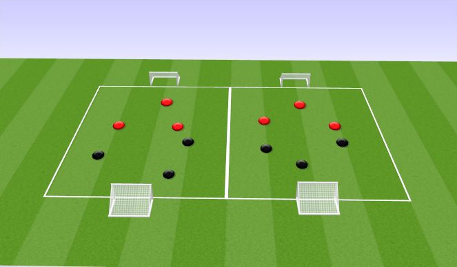 Football/Soccer Session Plan Drill (Colour): Mini Games