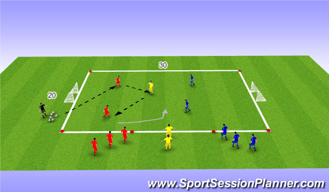 Football/Soccer Session Plan Drill (Colour): Screen 1