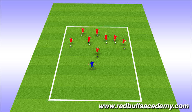 Football/Soccer Session Plan Drill (Colour): speed racer
