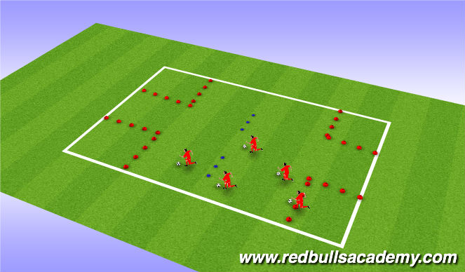 Football/Soccer Session Plan Drill (Colour): city run