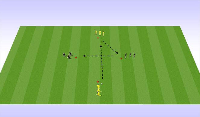 Football/Soccer Session Plan Drill (Colour): Pressing