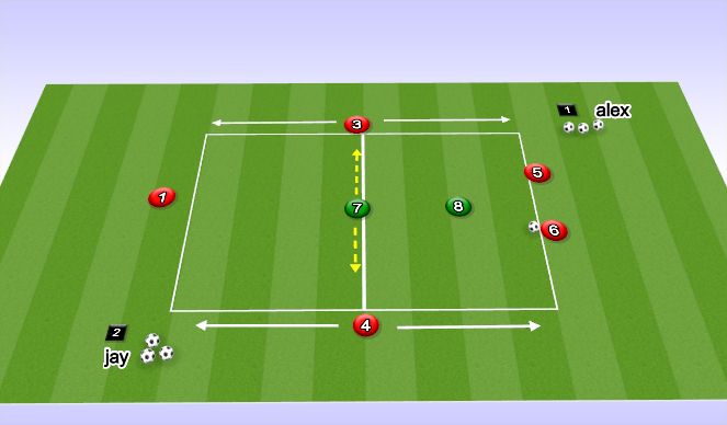 Football/Soccer Session Plan Drill (Colour): Animation 1