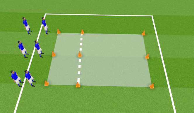 Football/Soccer Session Plan Drill (Colour): Warm Up - Stretches