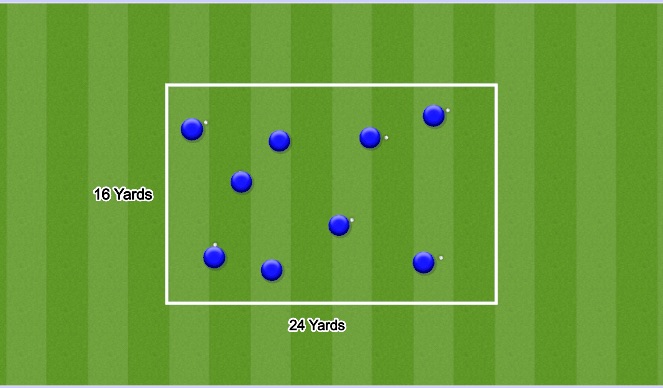 Football/Soccer Session Plan Drill (Colour): Juggling Warm-up