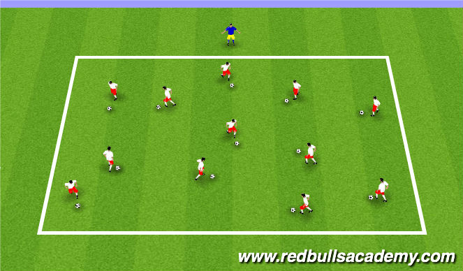 Football/Soccer Session Plan Drill (Colour): Traffic Lights