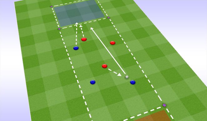 Football/Soccer Session Plan Drill (Colour): SSG (1.1)
