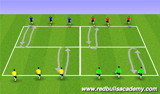 Football/Soccer Session Plan Drill (Colour): Main Theme